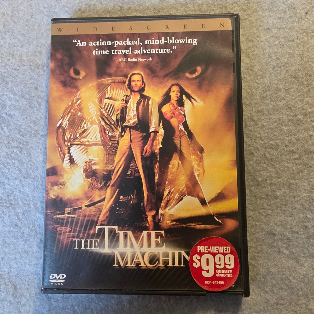 The Time Machine DVD 2002 Widescreen Guy Pearce Sci-Fi Blockbuster Case